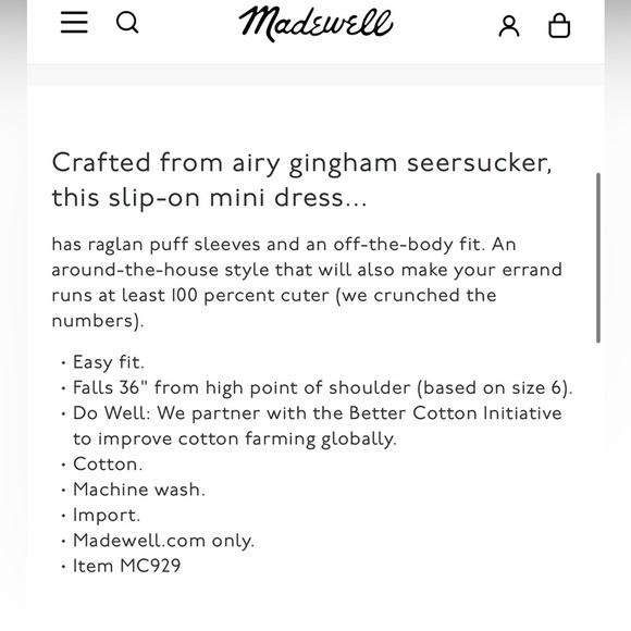 Casual Rust/Gray Crew Neck Raglan Sleeve Gingham Seersucker Sundress - Picture 10 of 10